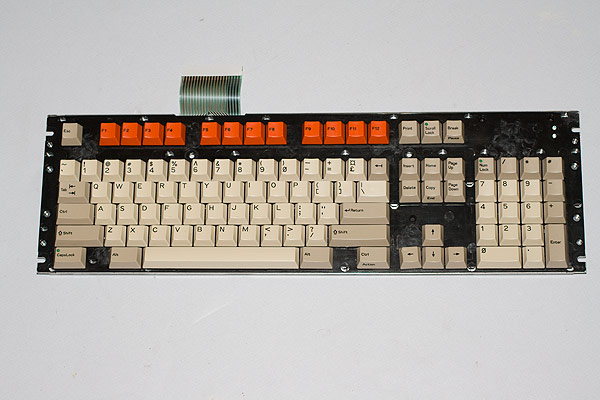 The A3000 keyboard reassembled.