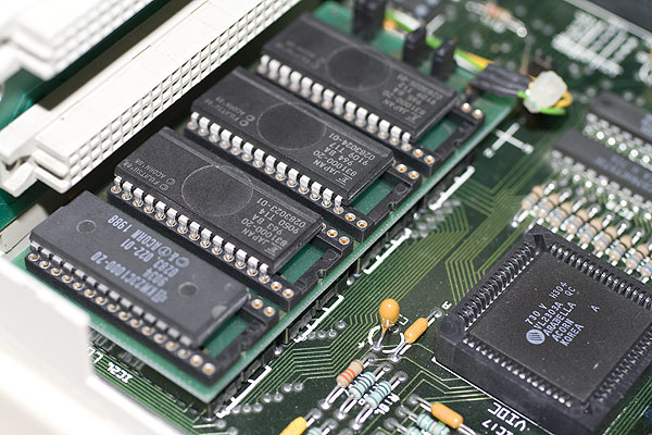 RISC OS 2 ROMs fitted to the Archimedes A310 in the IFEL ROM Carrier Board