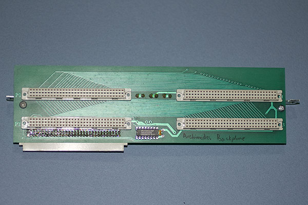 The support bracket fitted to the backplane