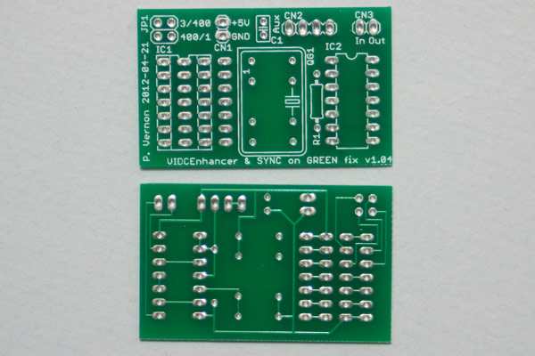 The VIDC Enhancer board as returned from manufacture
