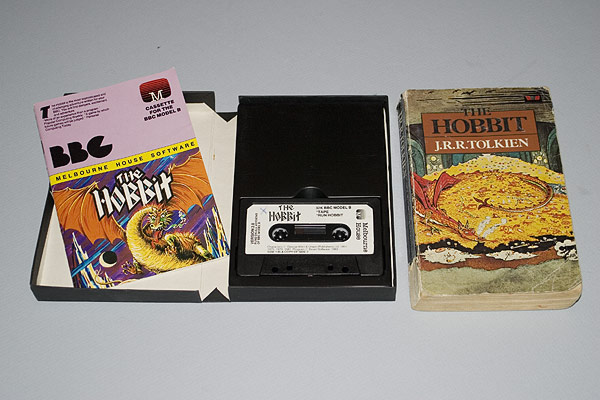 The Hobbit produced by Melbourne House and bundled with the Novel.