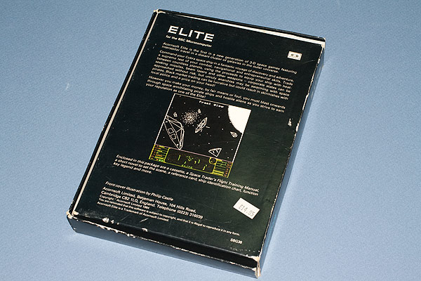 Acornsoft Elite Box - Rear cover