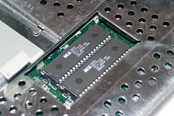 The Kickstart 3.1 ROMs fitted to the Amiga 1200