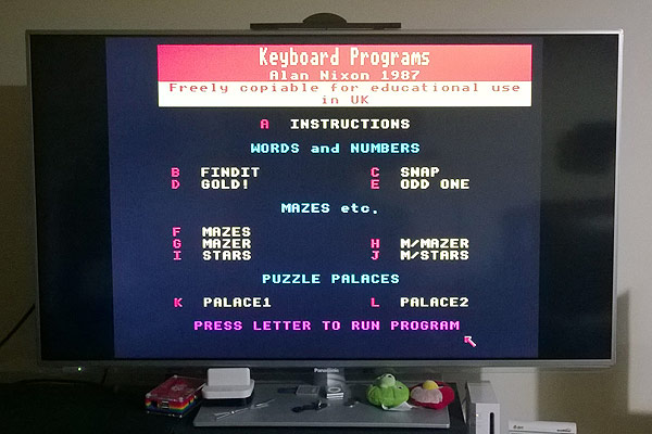 Keyboard programs was a bundled piece of BBC Micro software