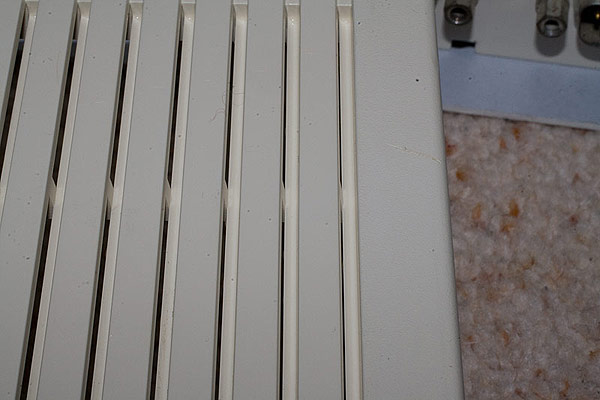 The A3000 ventilation grille after a deep clean