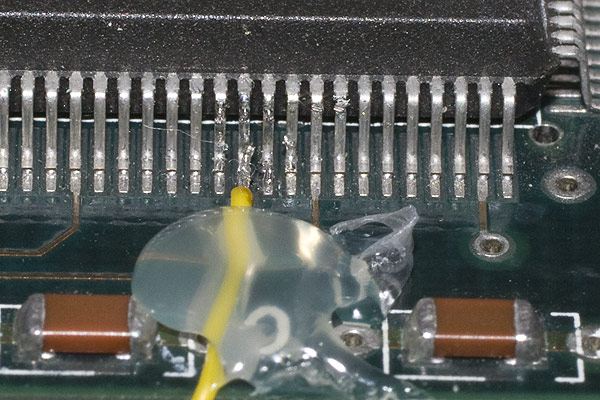 A detailed shot of the ARM3 CPU with the ALE link in place