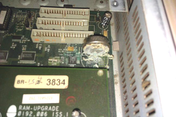 The A5000 with battery leakage on the mother board