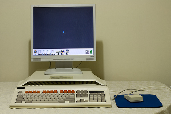 An Acorn BBC A3000 with VIDC Enhancer displaying a VGA screen mode