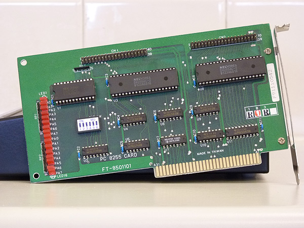 ISA I/O card used to connect the VELA to an IBM-PC compatible
