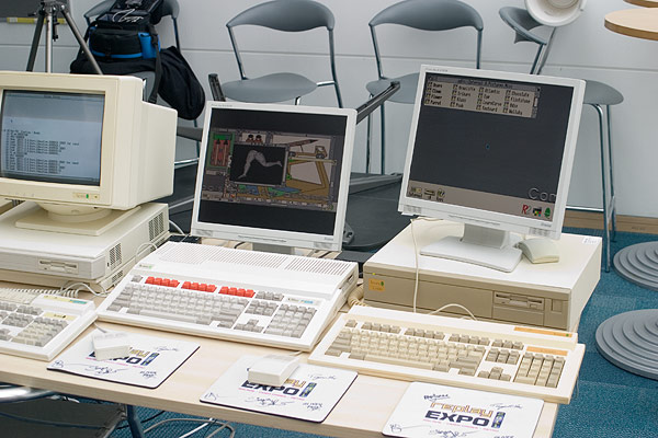 The Acorn BBC A3000 and Acorn A5000 pictured together