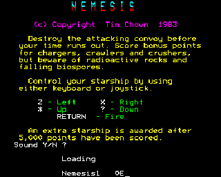 Nemesis screenshot